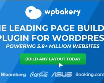 WPBakery 7.6 Page Builder JScomposer voor WordPress (voorheen Visual Composer) Levenslange updates Onbeperkt aantal websites