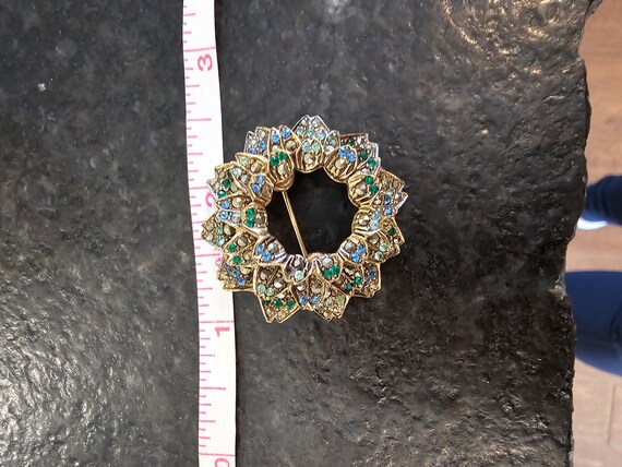 Vintage, Les Bernard Wreath Brooch - image 2