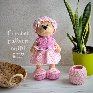 Crochet pattern «Ryusha's outfit» for doll (pdf file)