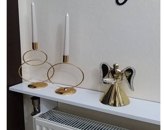 Modern metal candlestick, luxury design color options, tall candles, designer candle holders, home decor, housewarming gift, bedroom candles