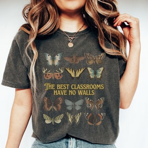 Homeschool Mom Shirt Homeschool Shirt Homeschool TShirt Granola Girl Gorpcore Top Selling T Shirts Moth Shirt Butterfly Shirt Ecology Shirt