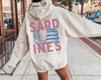 Verzinntes Fisch-Sweatshirt Sardinen-Shirt Sardinen-Sweatshirt Sardinen-Shirt Verzinntes Fisch-Shirt Tomatenmädchen Ästhetisches Tomatenmädchen-Sommer-Fisch-Shirt