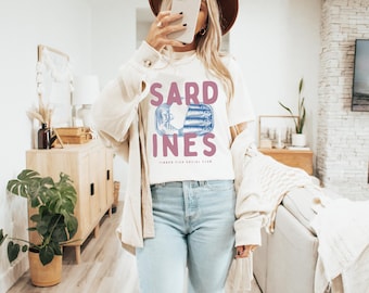 Tinned Fish Shirt Sardines Shirt Tomato Girl Aesthetic Tomato Girl Shirt Tomato Shirt Tomato Girl Summer Sardine Shirt Italian Shirt Sardine