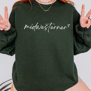 Midwest Sweatshirt Midwest Crew Neck Midwest Crewneck Midwest Hoodie Midwest T Shirt Midwest TShirt Indiana T Shirt Midwest Shirt Midwest