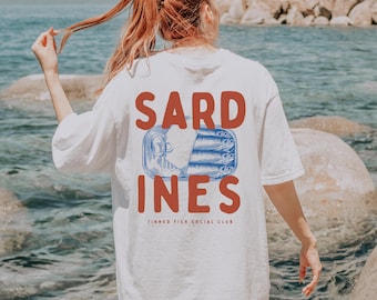 Tinned Fish Shirt Sardines Shirt Tomato Girl Aesthetic Tomato Girl Shirt Tomato Shirt Tomato Girl Summer Sardine Shirt Italian Shirt Sardine