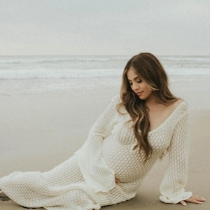Crochet Maxi Beach Dress Cover Up White Beach crop top Loose Knitting Beach Pareo Tunic Bikini Cover up Kaftan Beach Swim Cover Up, Summer
