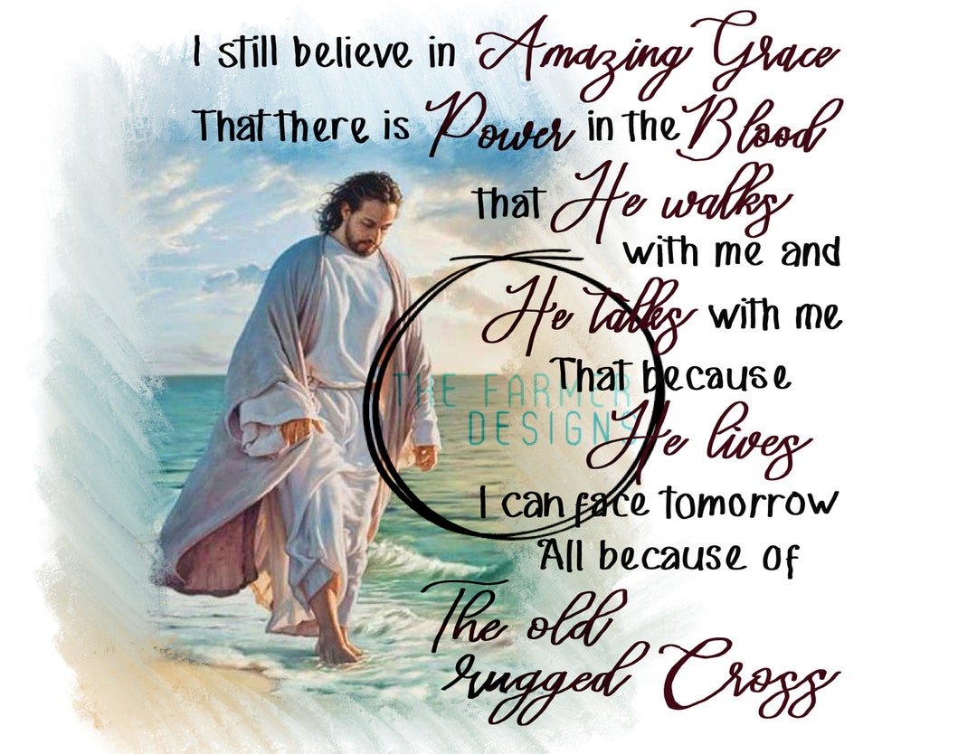 Jesus Walking on Water PNG - Etsy