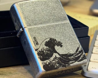 Engraved Authentic Lighter: Custom Photo, Text, or Logo - Made in USA