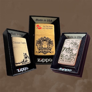 Custom Engraved Zippo Lighter - Personalized - Perfect Gift for Weddings, Birthdays, Anniversaries, & More