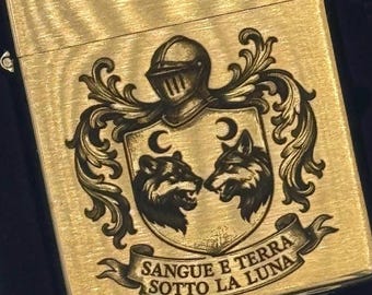 Family Crest Engraved Lighter: Personalized Keepsake Gift