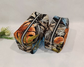 Cosmetic bag , exclusive makeup bag , luxury toiletry organizer