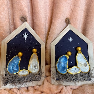 Hanging Oyster Nativity