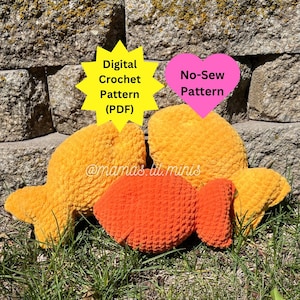 Goldwin the Goldfish Cracker No Sew Crochet Pattern