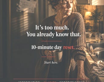 Overwhelmed Reset Routine | 10-Minute Day Rescue PDF | Get Back on Track Fast