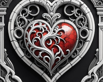 Set of 4 heart images created by me. 3d illusion. Perfect for laser engravers. 1280x1280 jpegs.