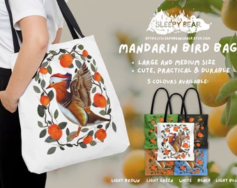 Bag for Birdwatcher, little duck bag, Cottagecore Tote Bag, Ornithology Gift, bird lover gift, shoulder bag, birding, Wild Bird Tote Bag