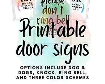 Letreros para puertas de bebé - Imprimibles