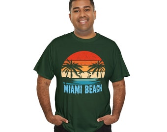 Miami beach t-shirt, State t-shirt, Aesthetic shirt, Miami beach shirt, Miami, Vintage t-shirt, Summer Shirt, Beach Lover Shirt,  Palm Shirt