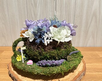 Centerpieces - Jumbo Teacup Alice in Wonderland, Onederland, Mad Hatter, Tea Party, Decorations