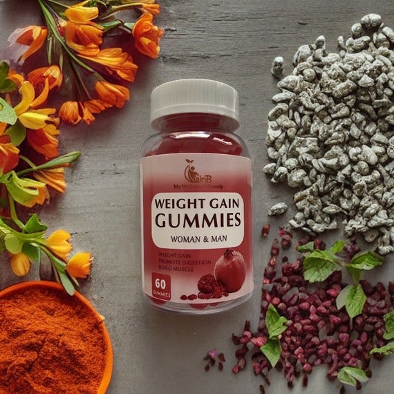 Herbal Weight Gain Chewable Gummies for Men and Women Etsy UK