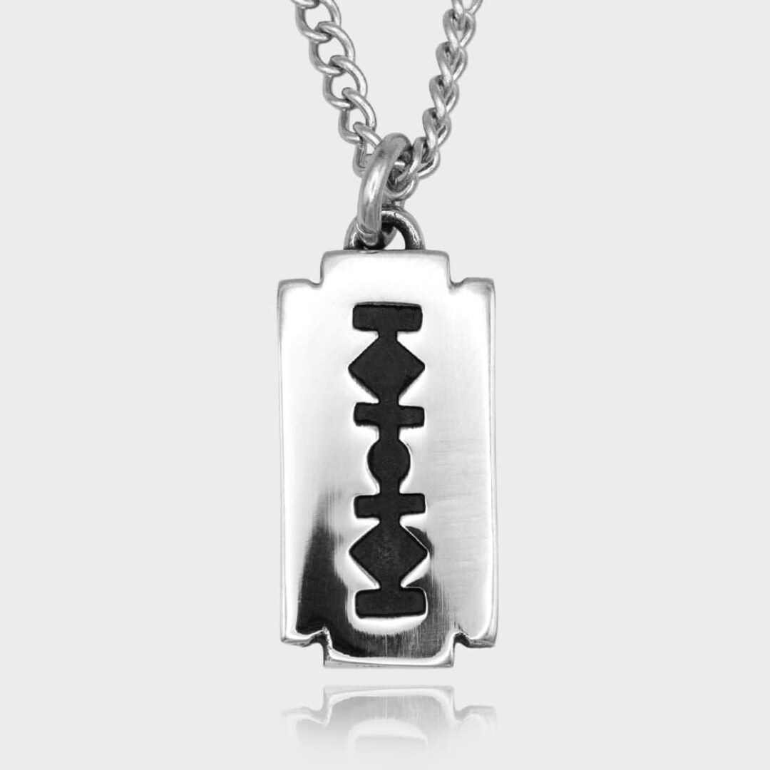 Razorblade Pendant – Edgy Streetwear Necklace Charm - Etsy