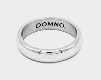 Essential Plain Band Ring – Minimal Silver Band | Stainless Steel Unisex Jewellery | Everyday Classic Ring