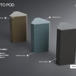 Krypto-Pod | Bewahre dein Ledger Wallet und deine Krypto sicher in unserer Schutzhülle auf!