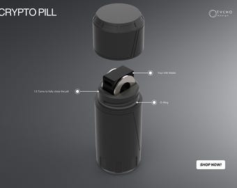 Crypto Pill for Hardware Wallet. Store your Ledger Wallet and bitcoin safely in our protective case!