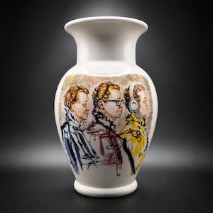 Hand Painted Ceramic Vase – COHORT 03, Unique Contemporary Home Decor