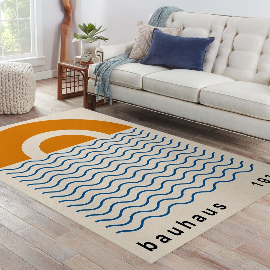 Bauhaus Rug Mid Century Modern Design Unique and Chic Addition to Your ...