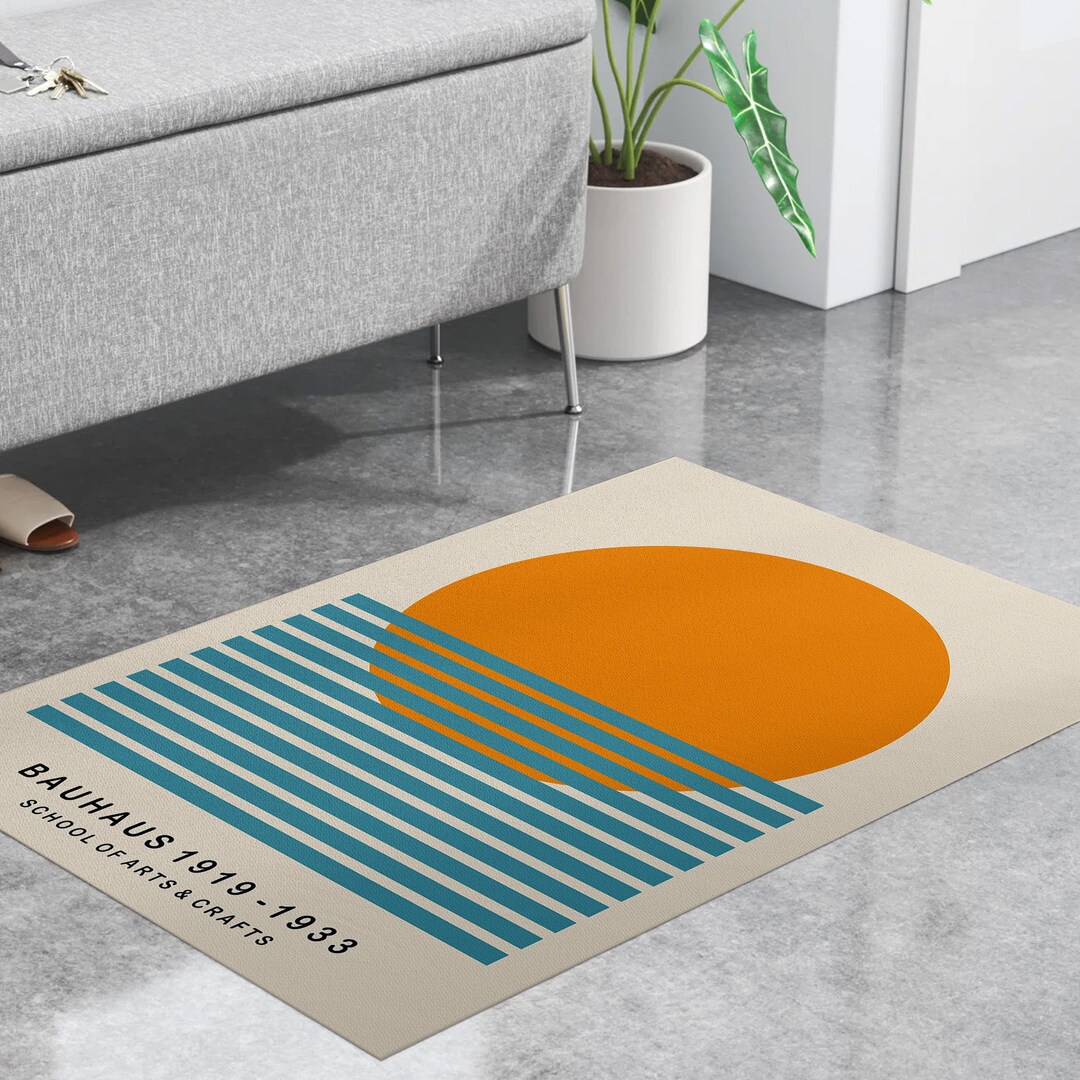 Bauhaus Rug Mid Century Modern Design Unique and Chic Addition to Your ...