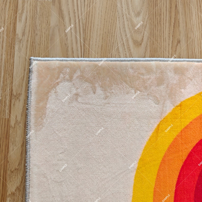 Peacock Painting Area Rug, Free Shipping, Mid Century Modern Rug, Kitchen Rug Washable, Retro