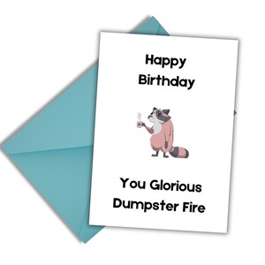 Funny Printable Birthday Card; Sarcastic Birthday; Instant Download