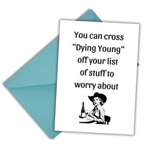 Funny Printable Birthday Card; Sarcastic Birthday; Instant Download