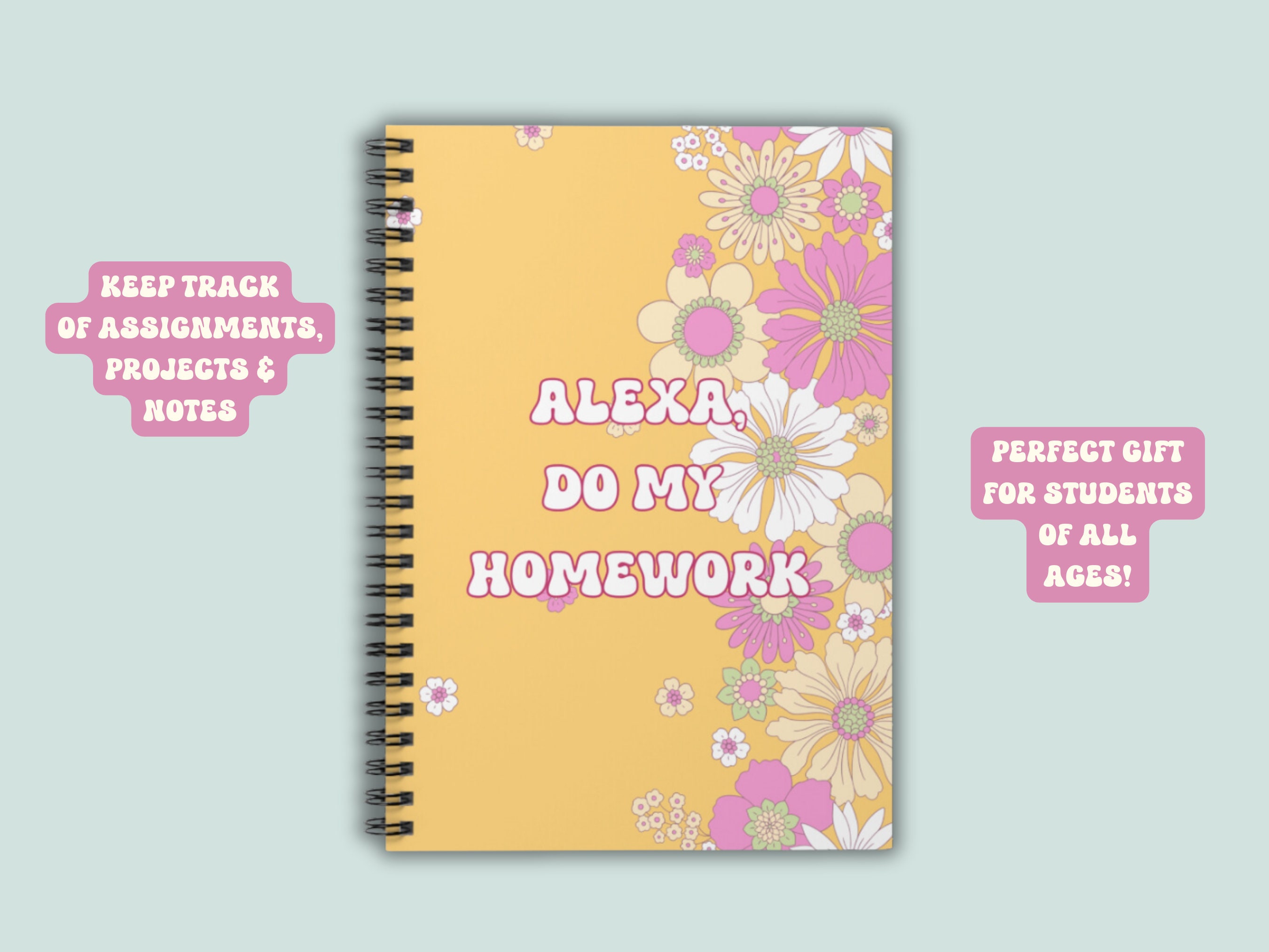Spiral Notebook, Spiral Journal, Assignment Notebook, Homework Notebook ...