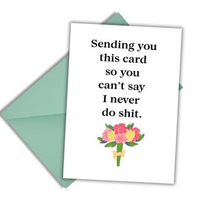 Printable Sarcastic Card; Funny Greeting Card; Downloadable BFF Card; Adult Humor
