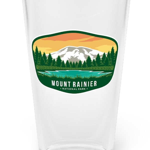 Mount Rainier Pint Glass, 16oz