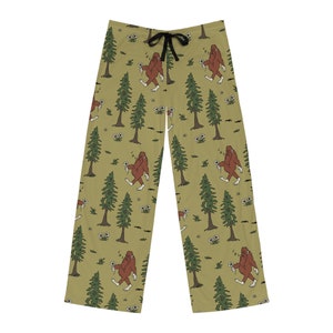 Sasquatch Bigfoot Men s Pajama Pants Etsy UK