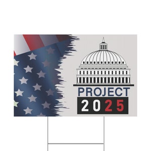 Project 2024 Plastic Yard Sign