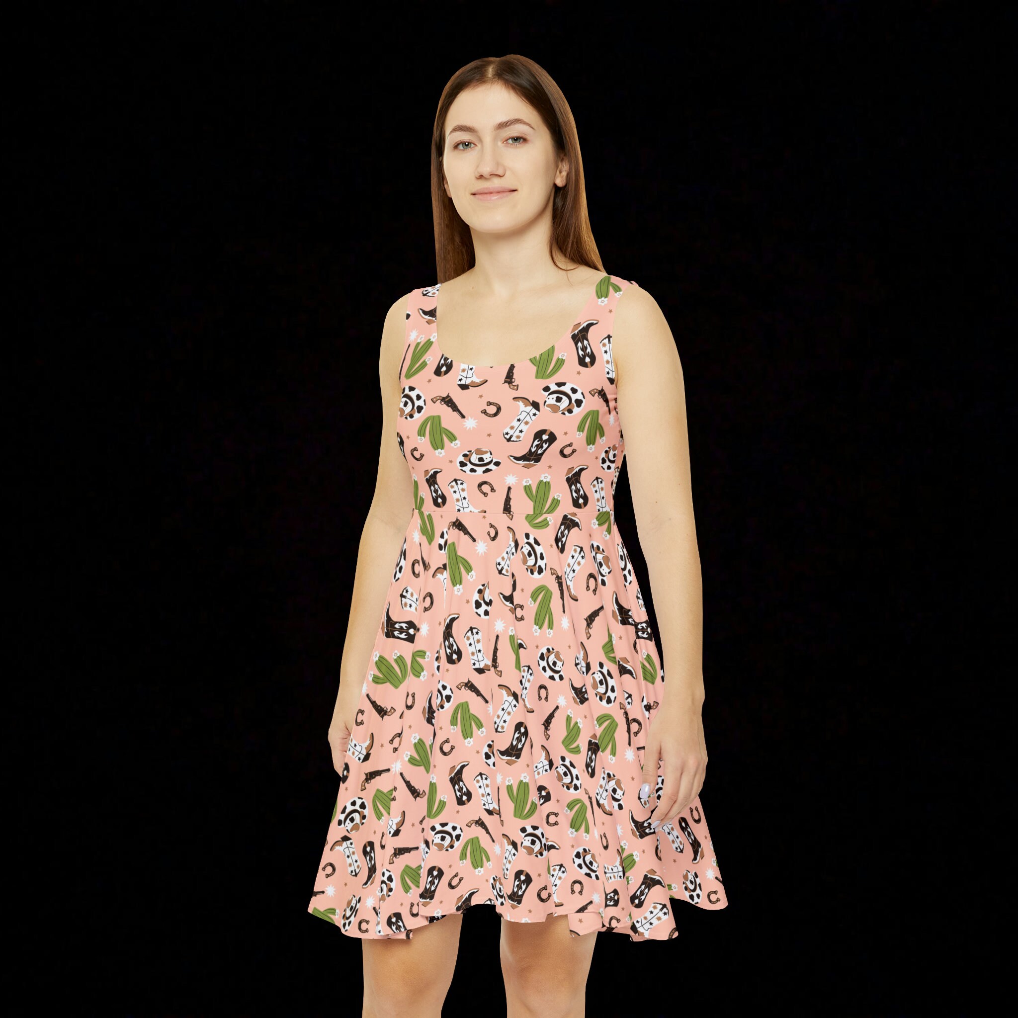 Ax Paris Neon Pink Skater Dress Buy Sleeveless Dress Country Western Cactus And Cowgirl Boots Online In India Ax Paris Neon Pink Skater Dress Buy Sleeveless Dress Country Western Cactus And Cowgirl Boots Online In India