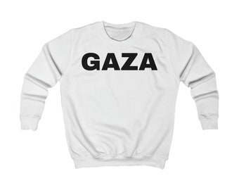 Gaza Kids Sweatshirt Jumper Black Logo