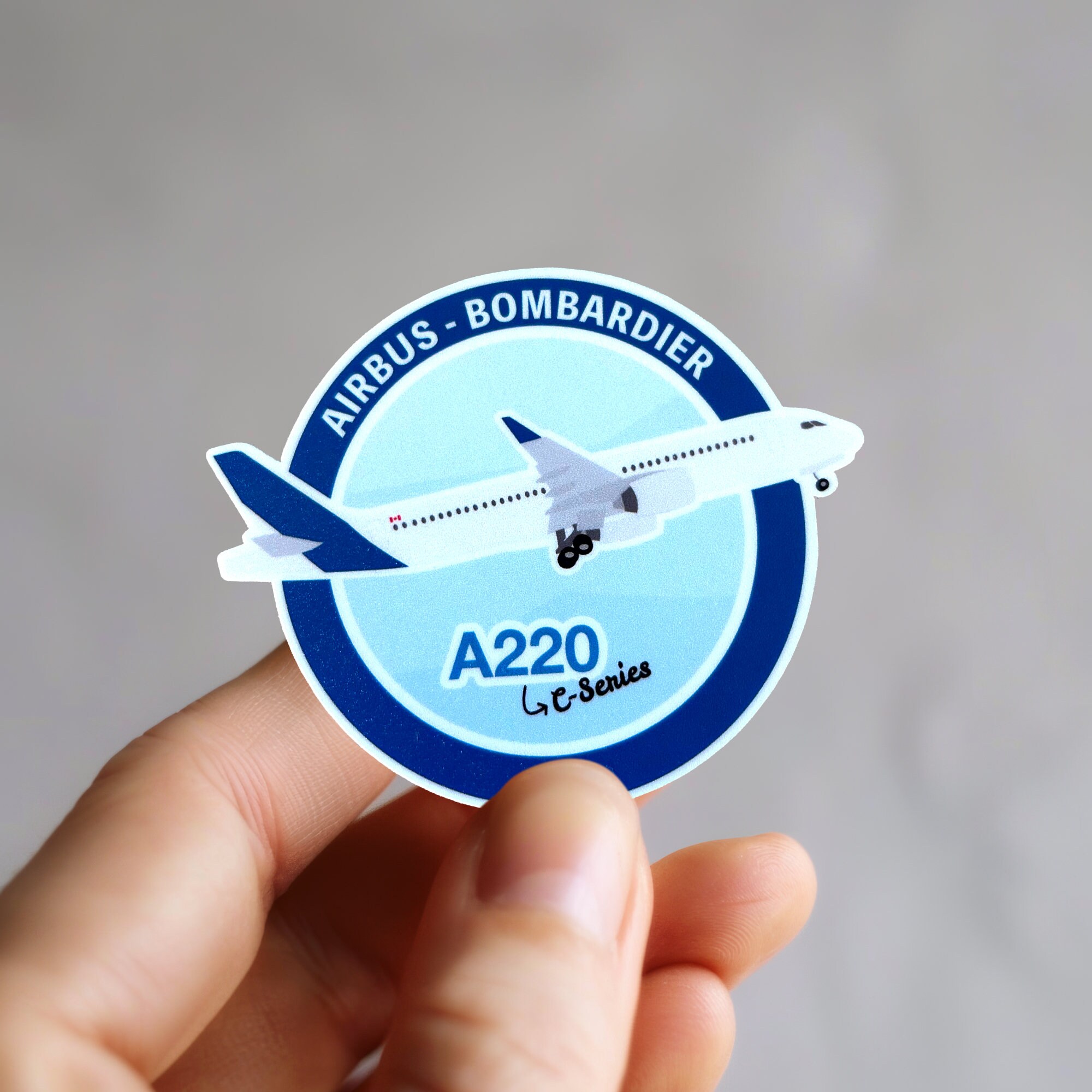 Airbus A220 C-series Aviation Sticker - High Quality Vinyl Sticker ...