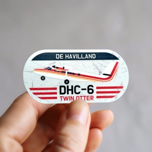 De Havilland DHC-6 Twin Otter Aviation Sticker - High Quality Vinyl Sticker for Canadian Twin Otter fans and avgeek