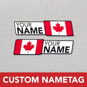 Custom Nametag Sticker- High Quality Vinyl Sticker, ATV, Biking, Karting, Helmet, Sport