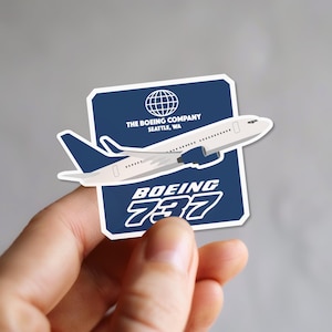 Boeing 737 Aviation Sticker - High Quality Vinyl Sticker for 737 Pilots and Avgeek