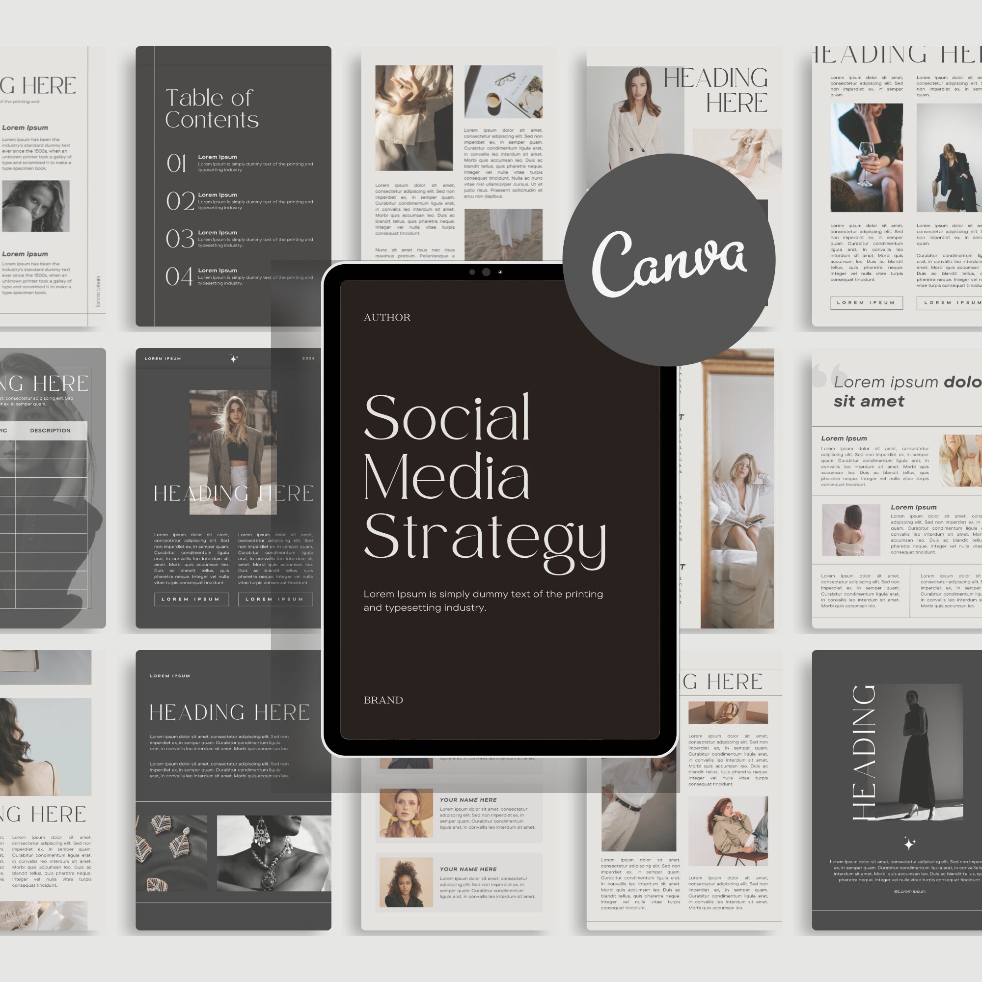 Sell on Etsy Ebook Template Canva Social Media Strategy Ebook Template