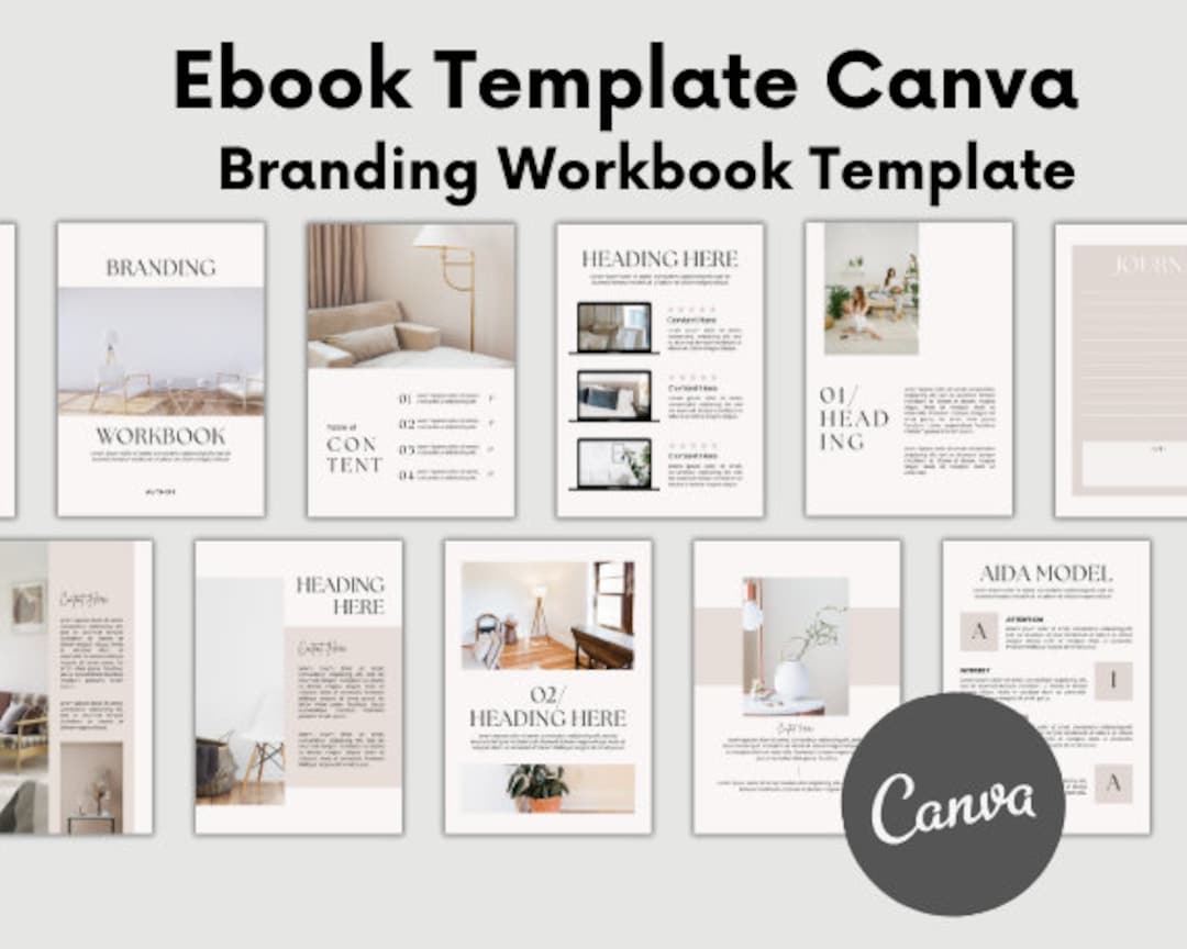 Editable Workbook Template Canva Branding Ebook Template Lead Magnet ...