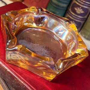 Vintage Carnival Glass Ashtray