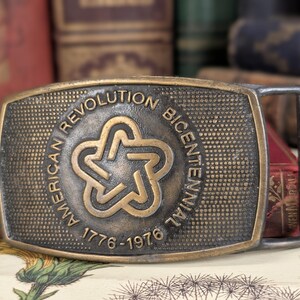 Celebrate History! 1976 American Revolution Bicentennial Commemorative Belt Buckle