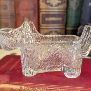 Adorable Vintage Clear Glass Scottie Dog Creamer - Whimsical Kitchen Decor - Perfect for Coffee or Tea Lovers!
